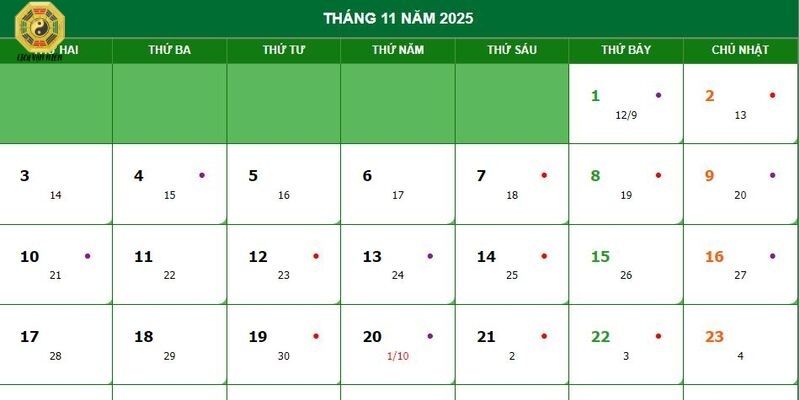 Lý do nên theo dõi lịch âm tháng 11