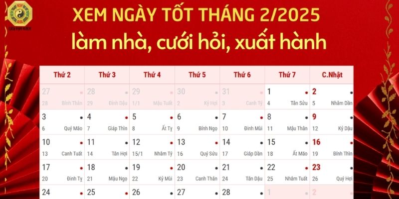 Lý do nên xem ngày đẹp tháng 2 âm lịch 2025